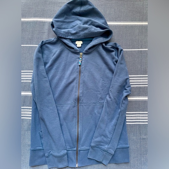 J.Crew Crewcuts Blue Zip Up Hoodie With Pockets Size 14. Excellent Condition. - Picture 1 of 3